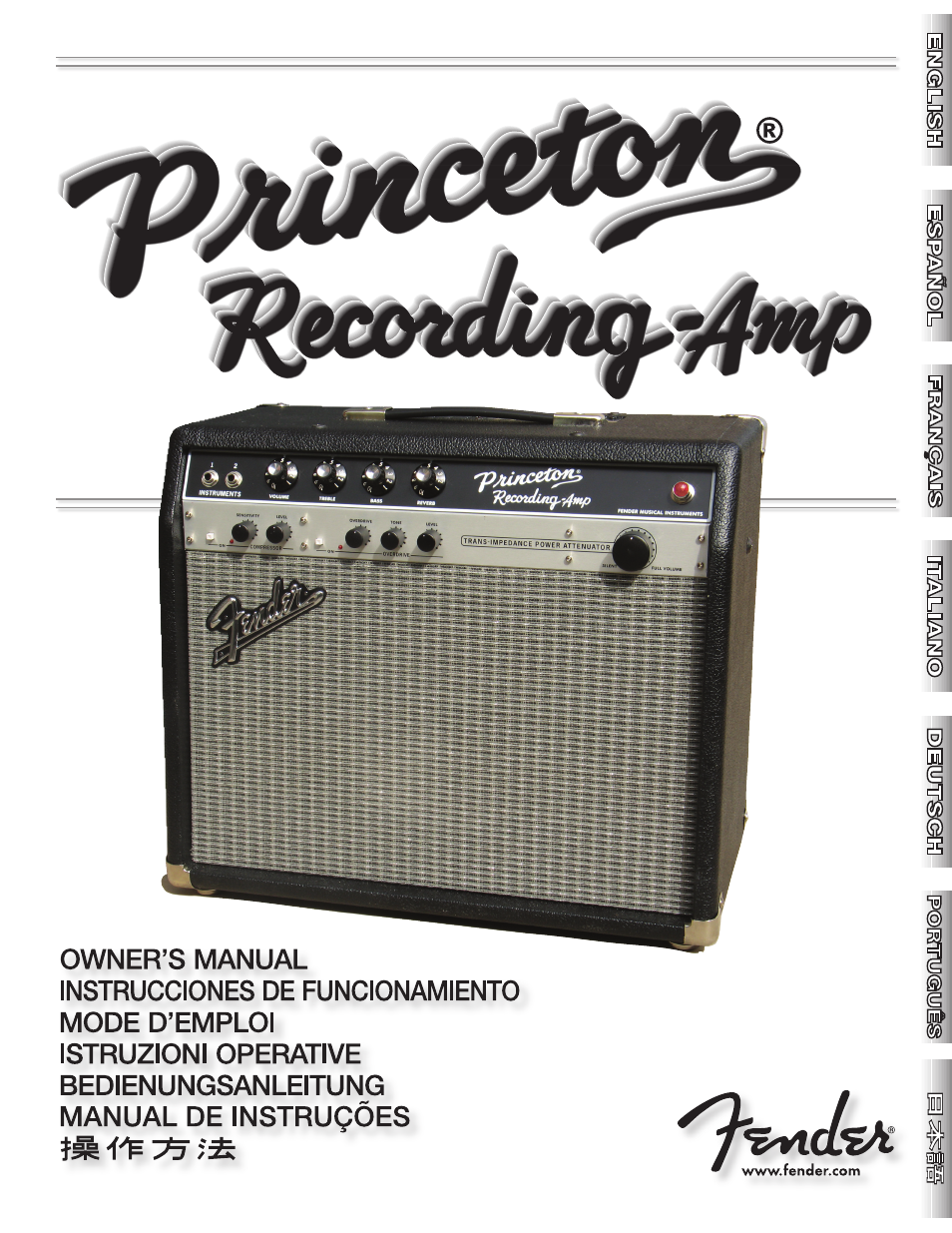 Fender Princeton Reverb Amp User Manual | 28 pages