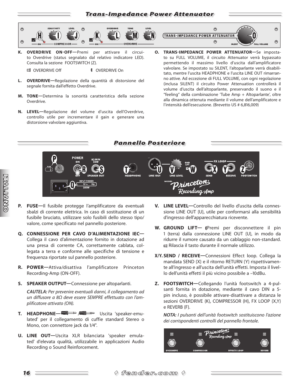Fender Princeton Reverb Amp User Manual | Page 16 / 28