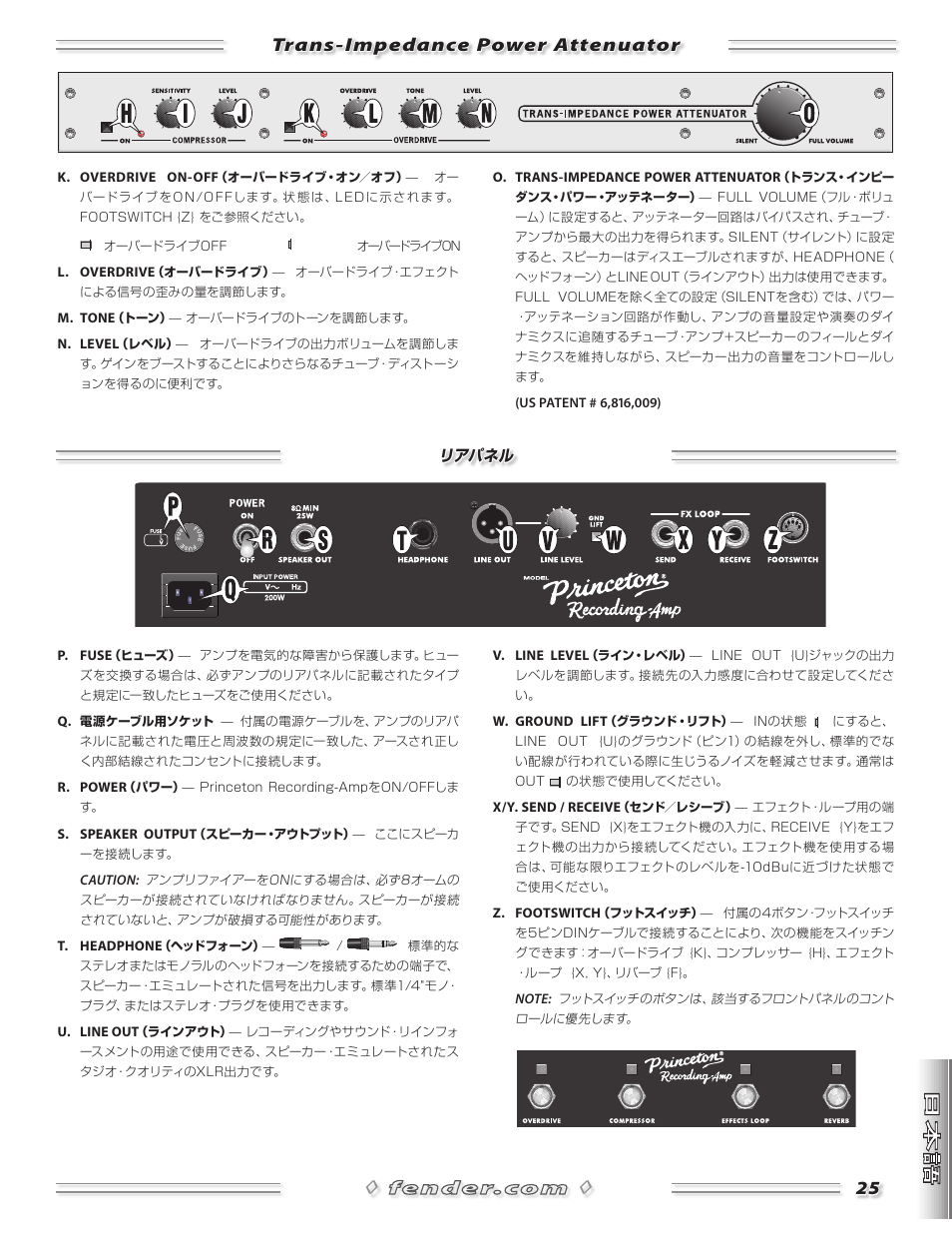 Trans-impedance power attenuator | Fender Princeton Reverb Amp User Manual | Page 25 / 28