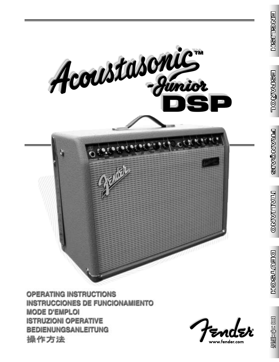 Fender Acoustasonic Junior DSP User Manual | 20 pages