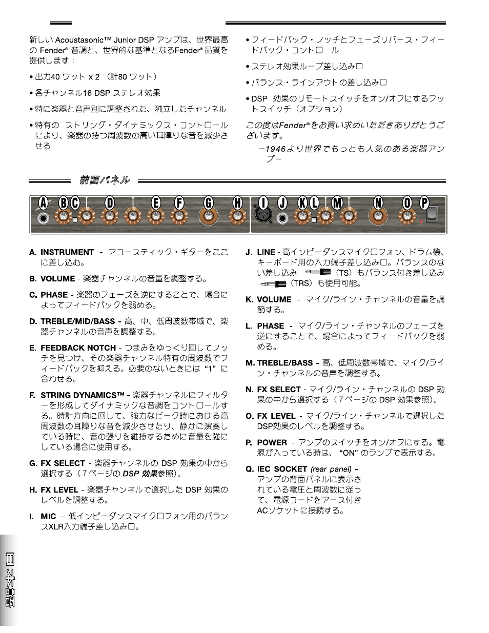 Fender Acoustasonic Junior DSP User Manual | Page 16 / 20