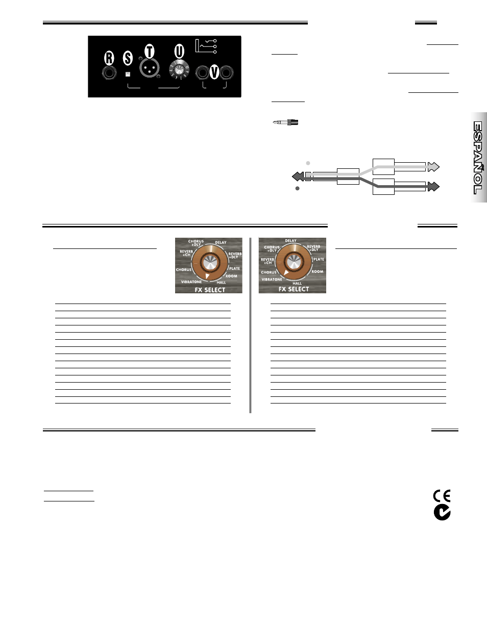 Canal de instrumento, Canal de micrófono/línea | Fender Acoustasonic Junior DSP User Manual | Page 9 / 20