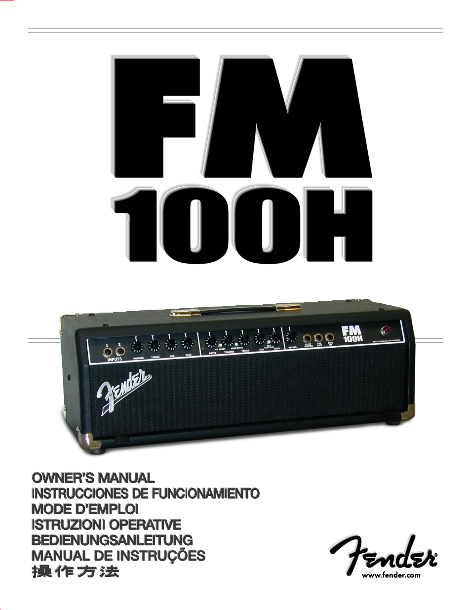 Fender FM 100H User Manual | 20 pages