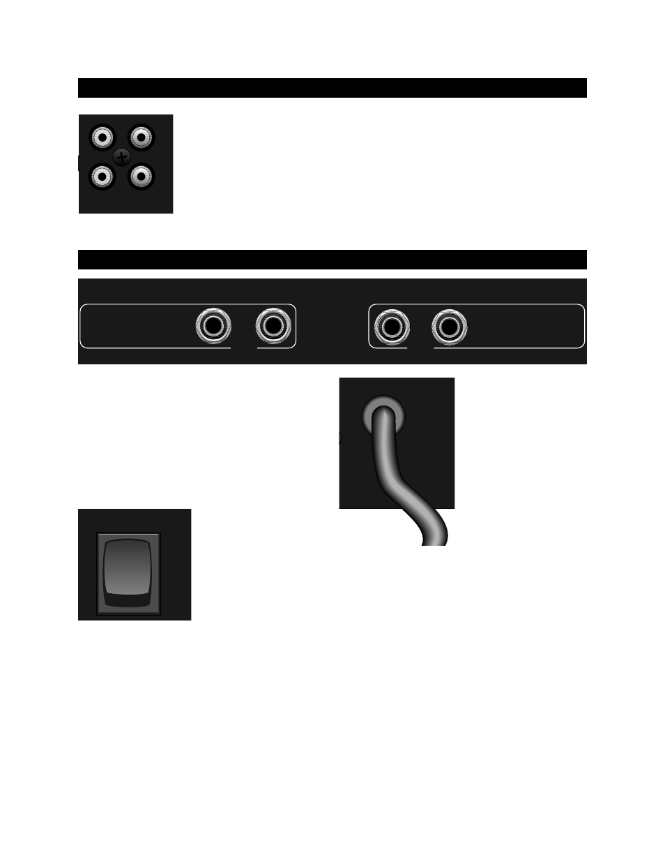 Tape input / output jacks, Rrear panel, Op s | Fender SRM 8302 User Manual | Page 6 / 16