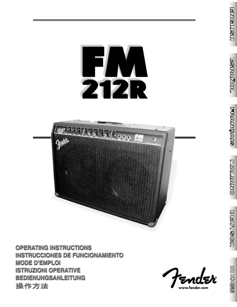 Fender FM 212R User Manual | 20 pages