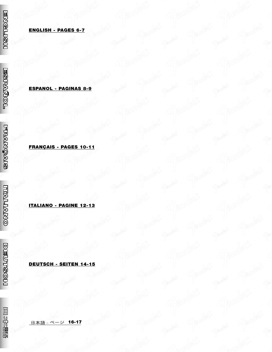 Fender FM 212R User Manual | Page 2 / 20