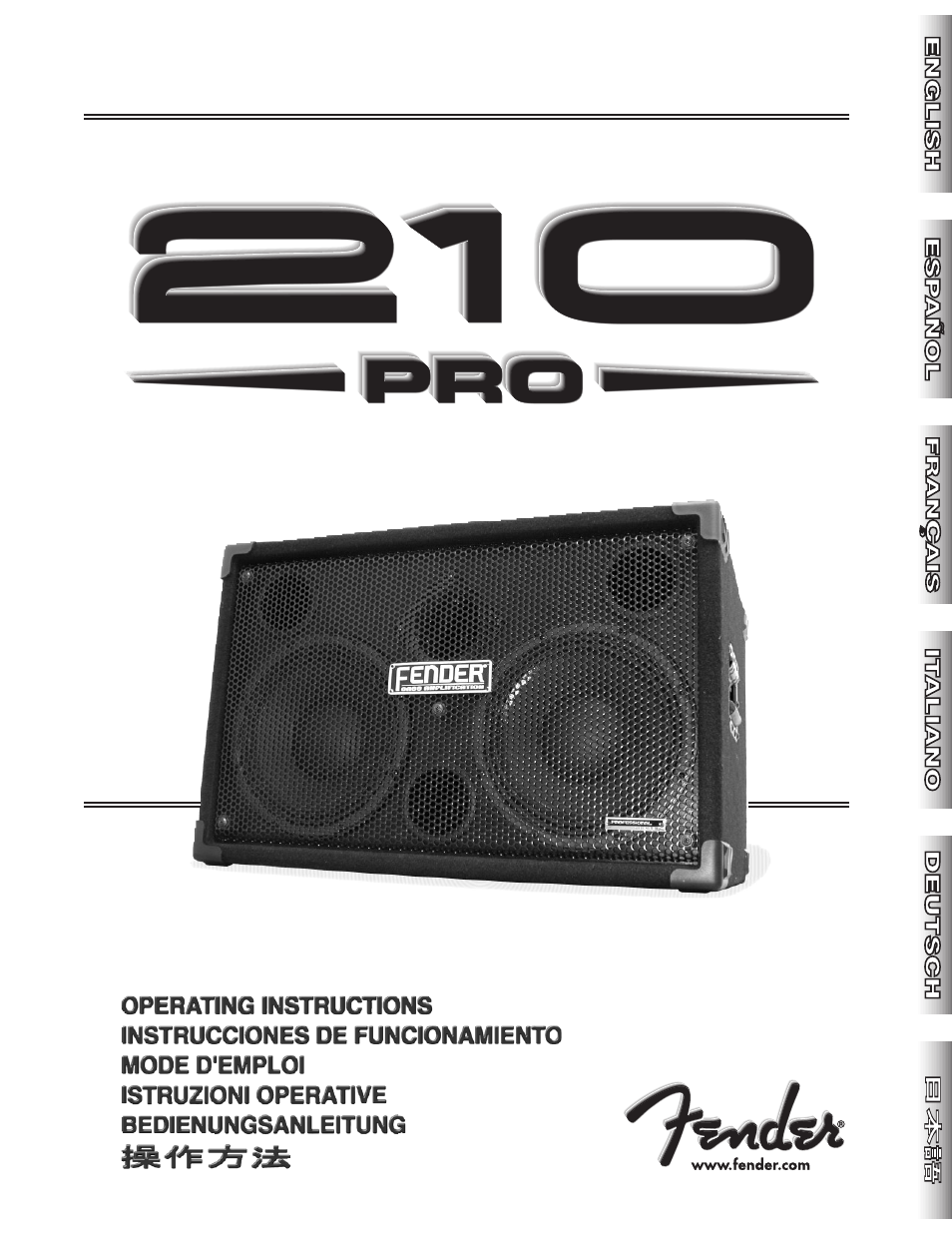 Fender 210 Pro User Manual | 12 pages