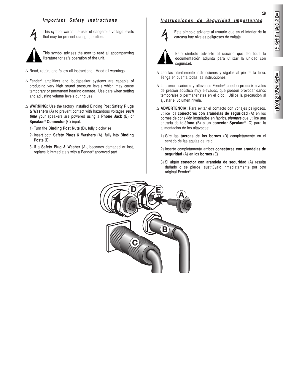 Ed a b c | Fender 210 Pro User Manual | Page 3 / 12