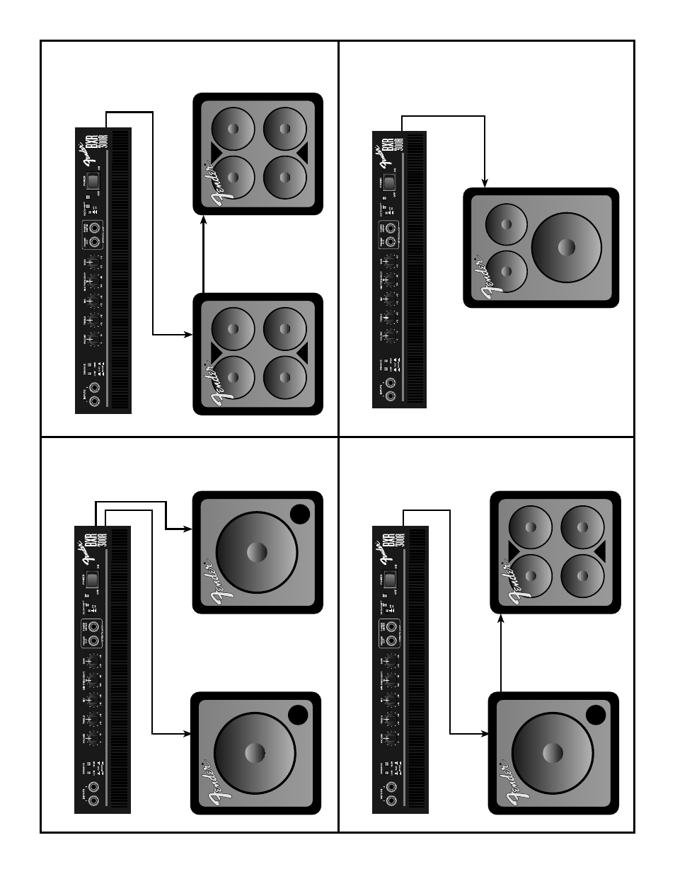 Figure #2, Figure #1, Figure #3 | Figure #4 | Fender BXR 300C User Manual | Page 5 / 7