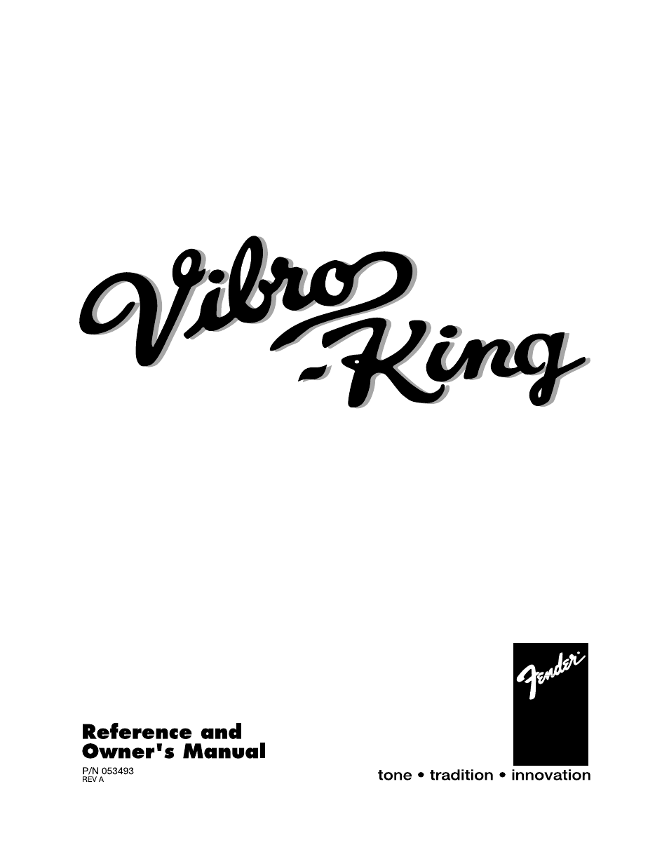 Fender VIBRO-KING User Manual | 8 pages