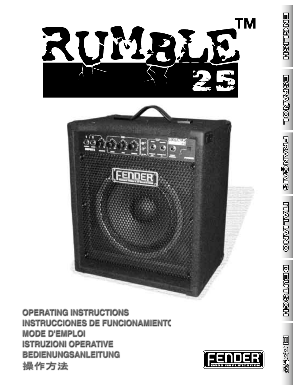 Fender Rumble 25 User Manual | 20 pages