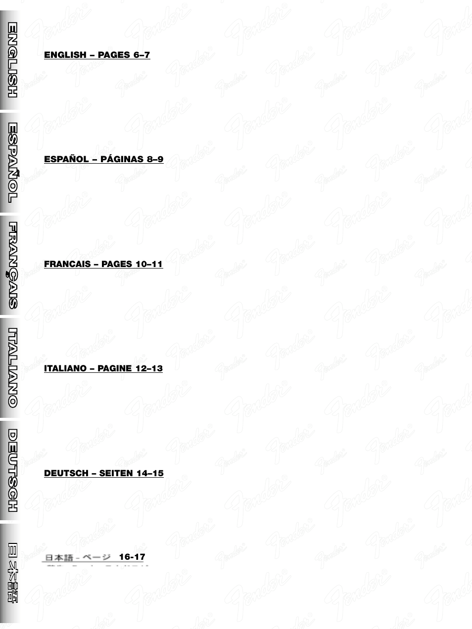 Fender Rumble 25 User Manual | Page 2 / 20