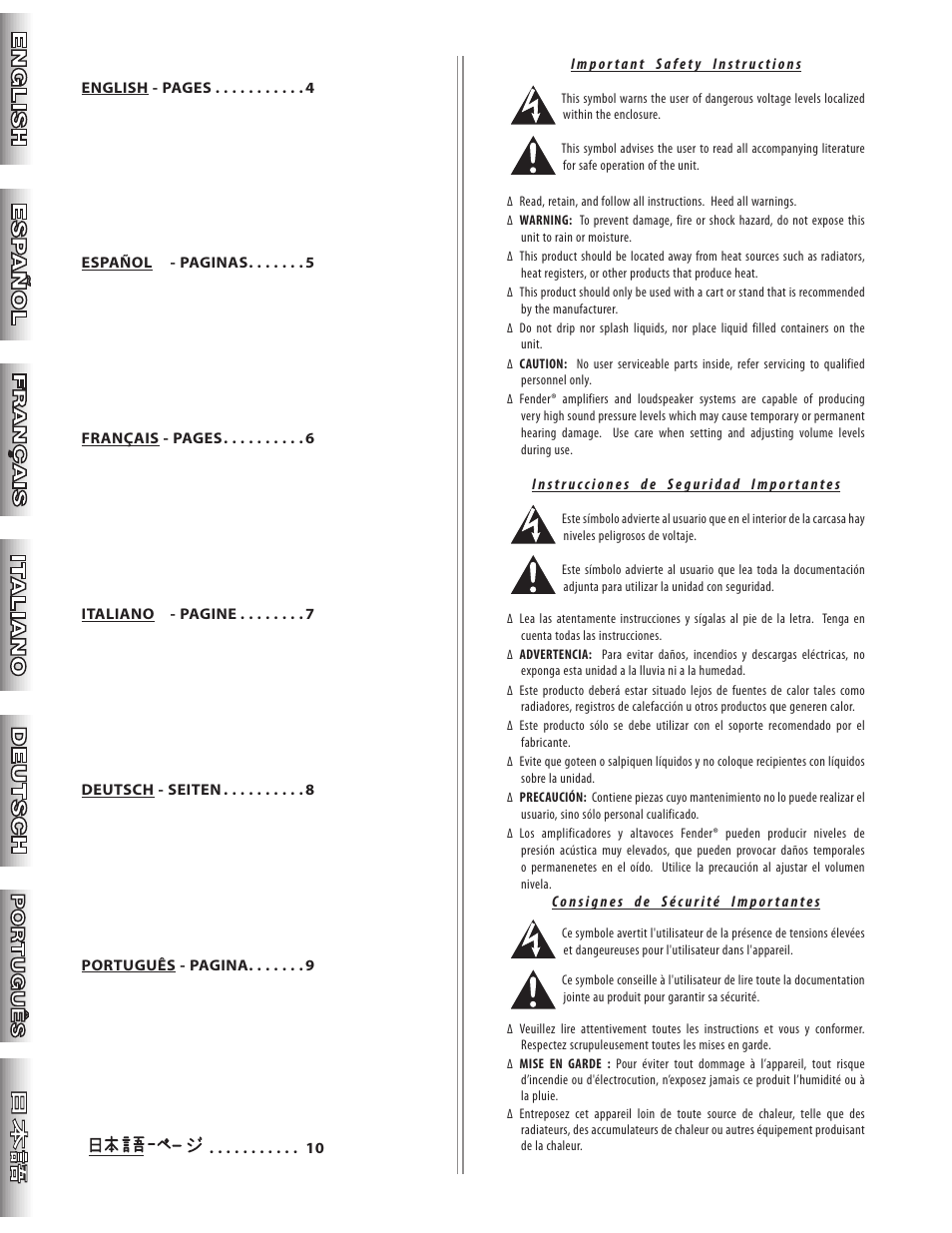 Fender Super Sonic 100 412 ST User Manual | Page 2 / 12