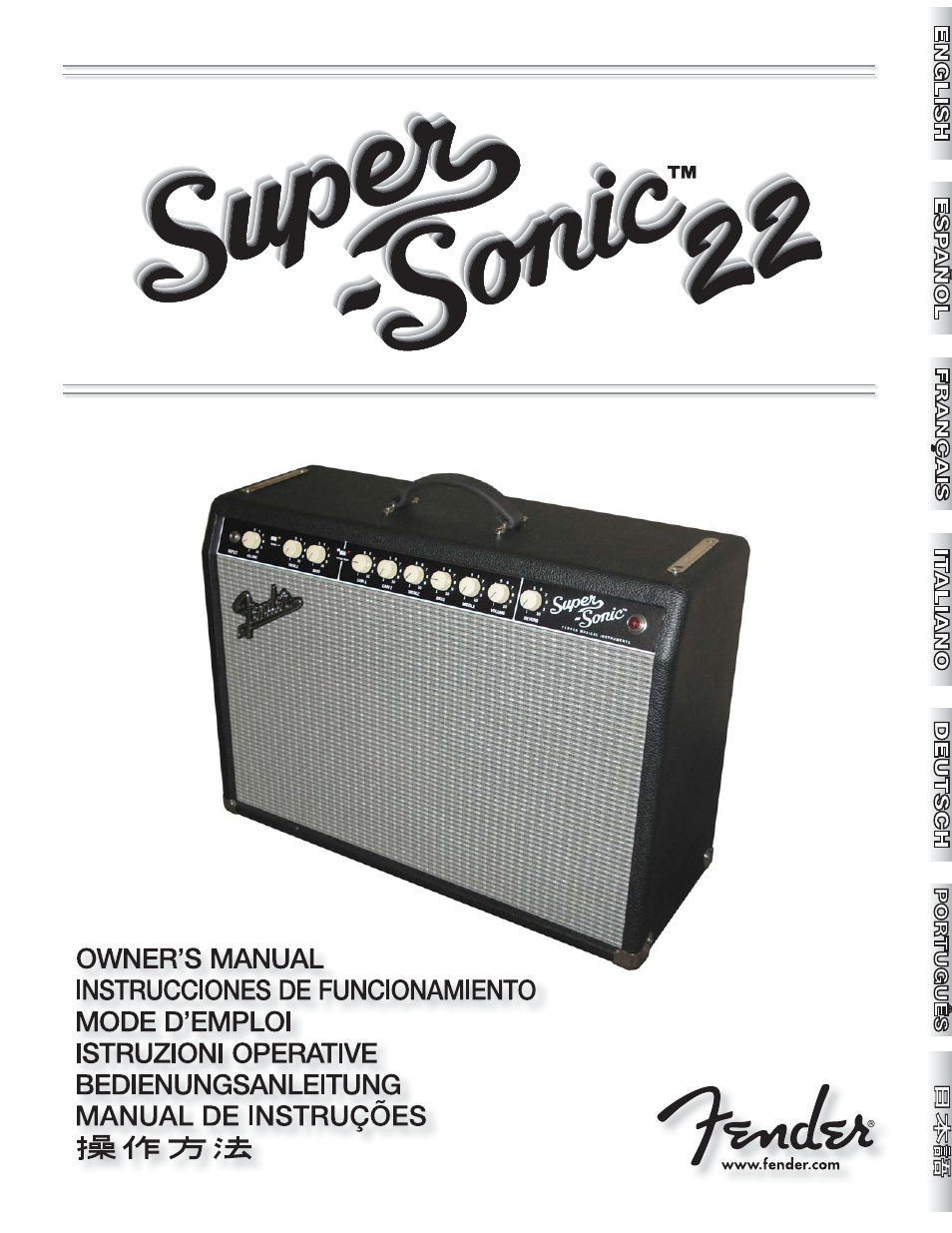 Fender Super Sonic 22 User Manual | 20 pages