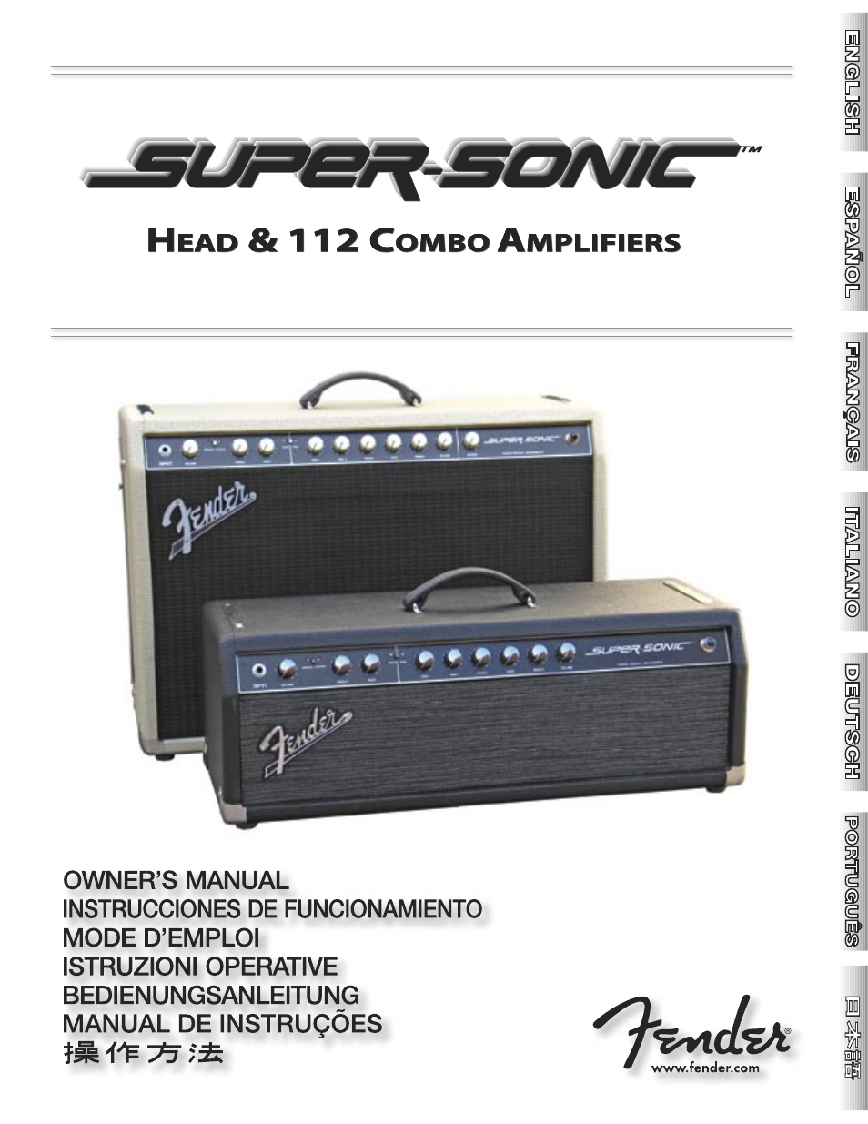 Fender Super-Sonic Head & 112 Combo Amplifiers User Manual | 28 pages