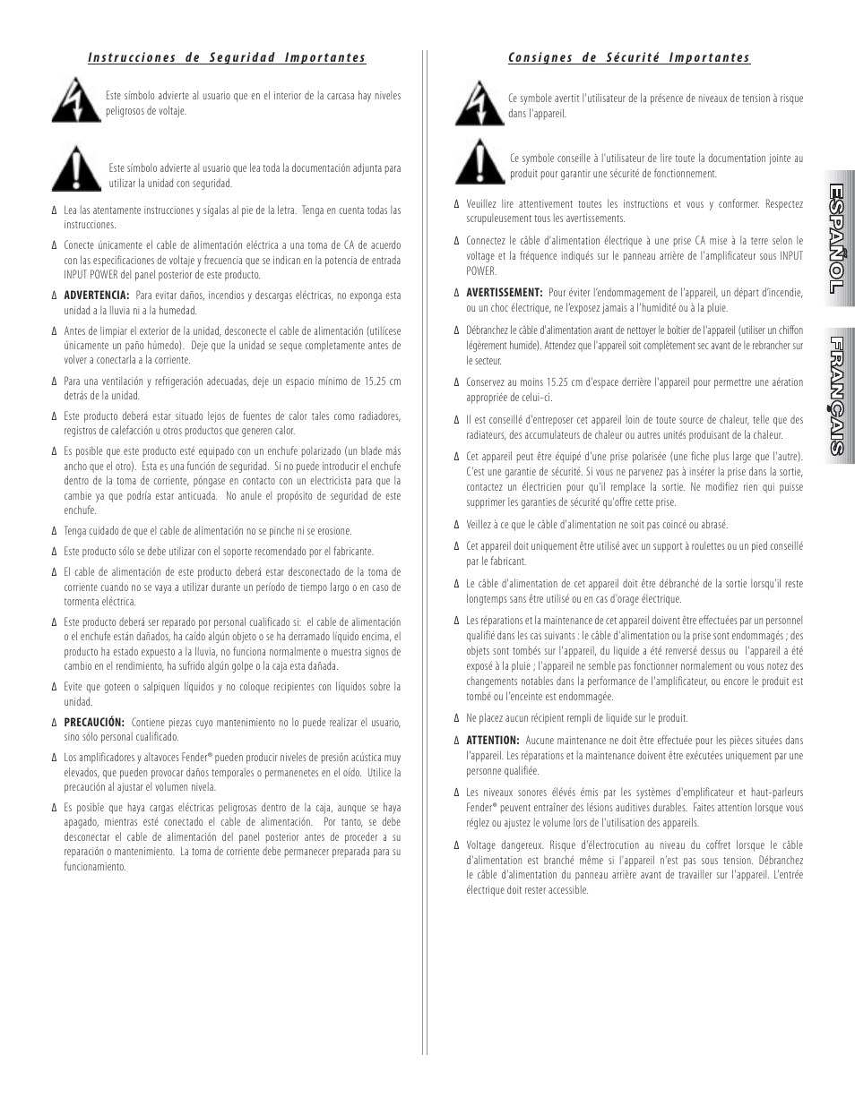 Fender Super-Sonic Head & 112 Combo Amplifiers User Manual | Page 3 / 28
