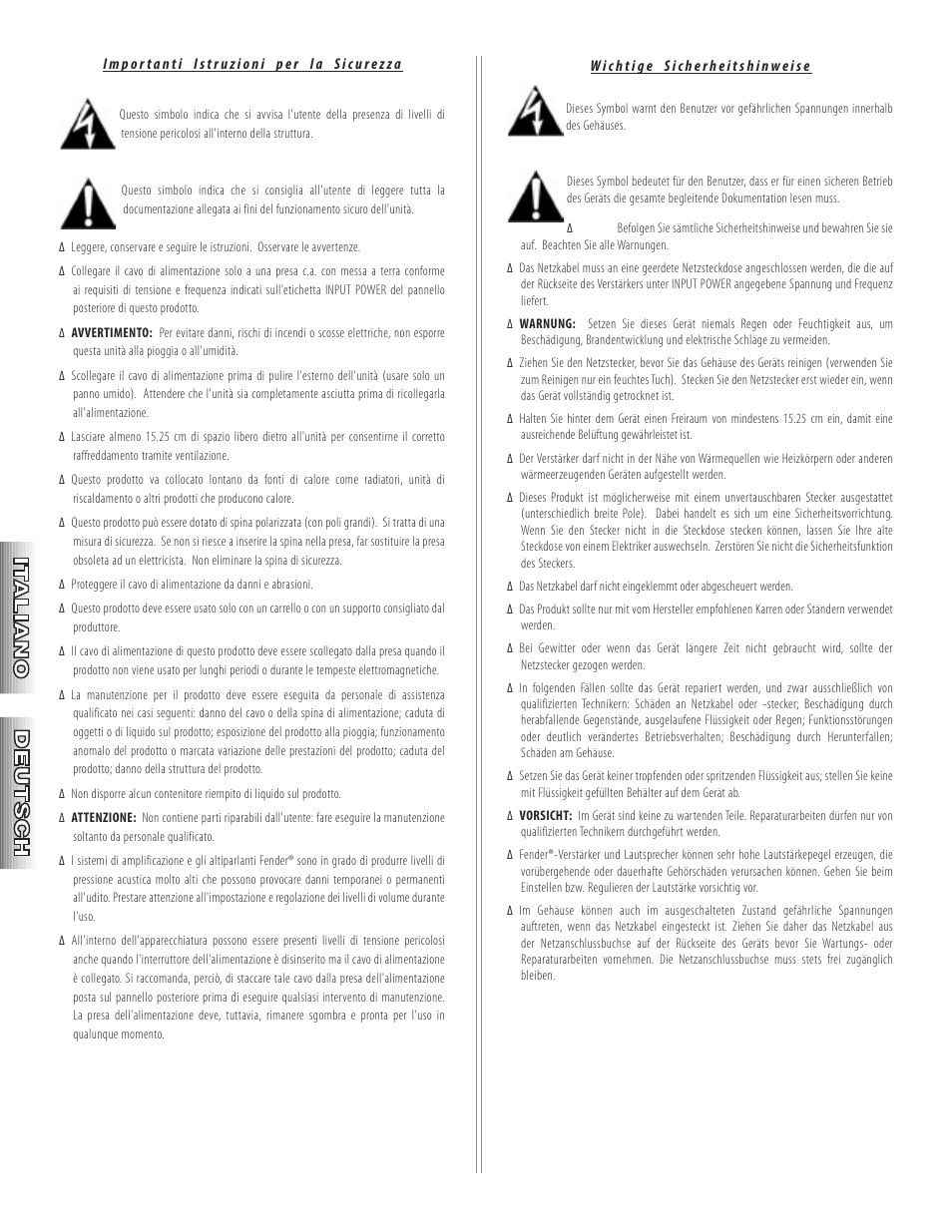 Fender Super-Sonic Head & 112 Combo Amplifiers User Manual | Page 4 / 28