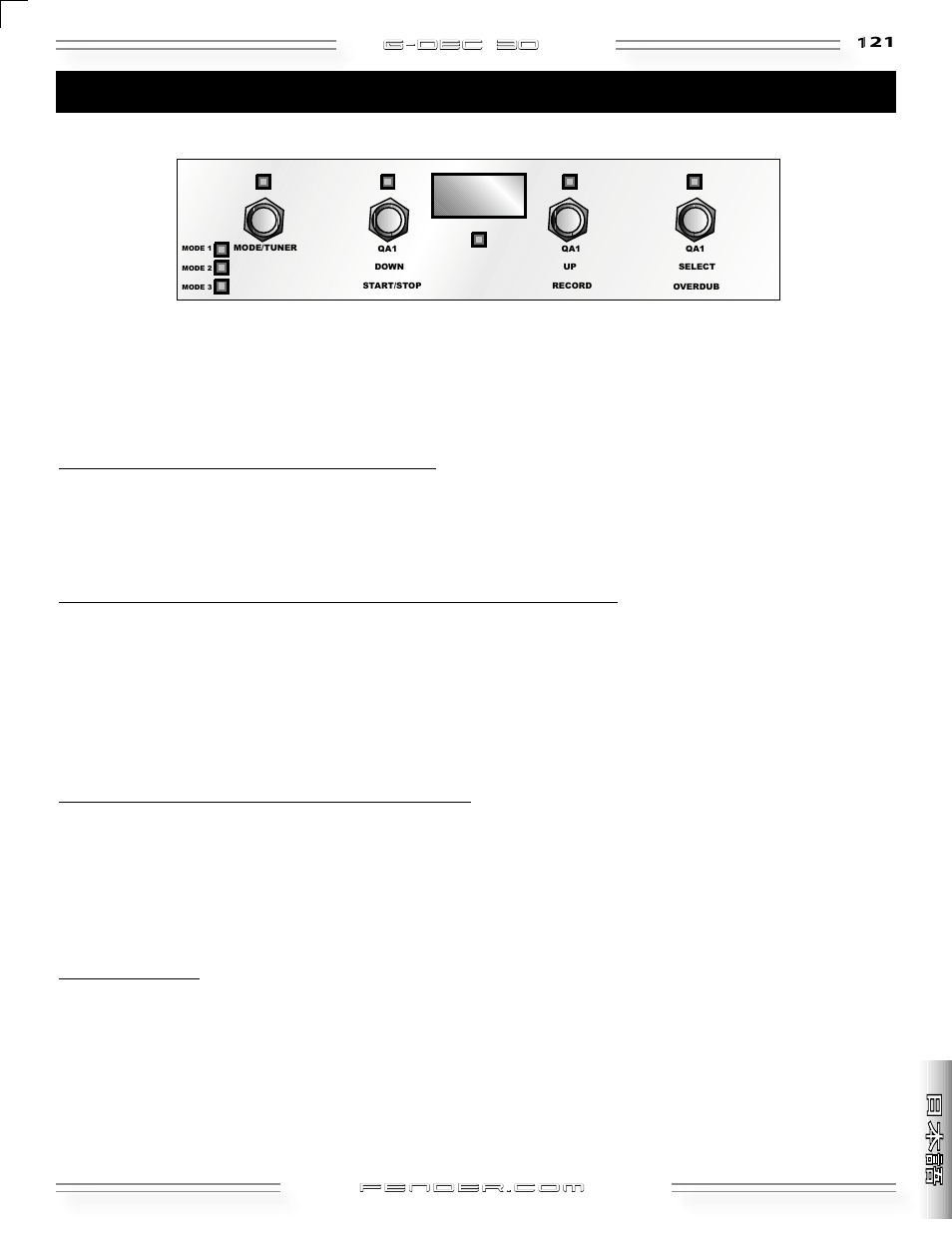 G-dec 3o | Fender G-DEC 30 User Manual | Page 121 / 128