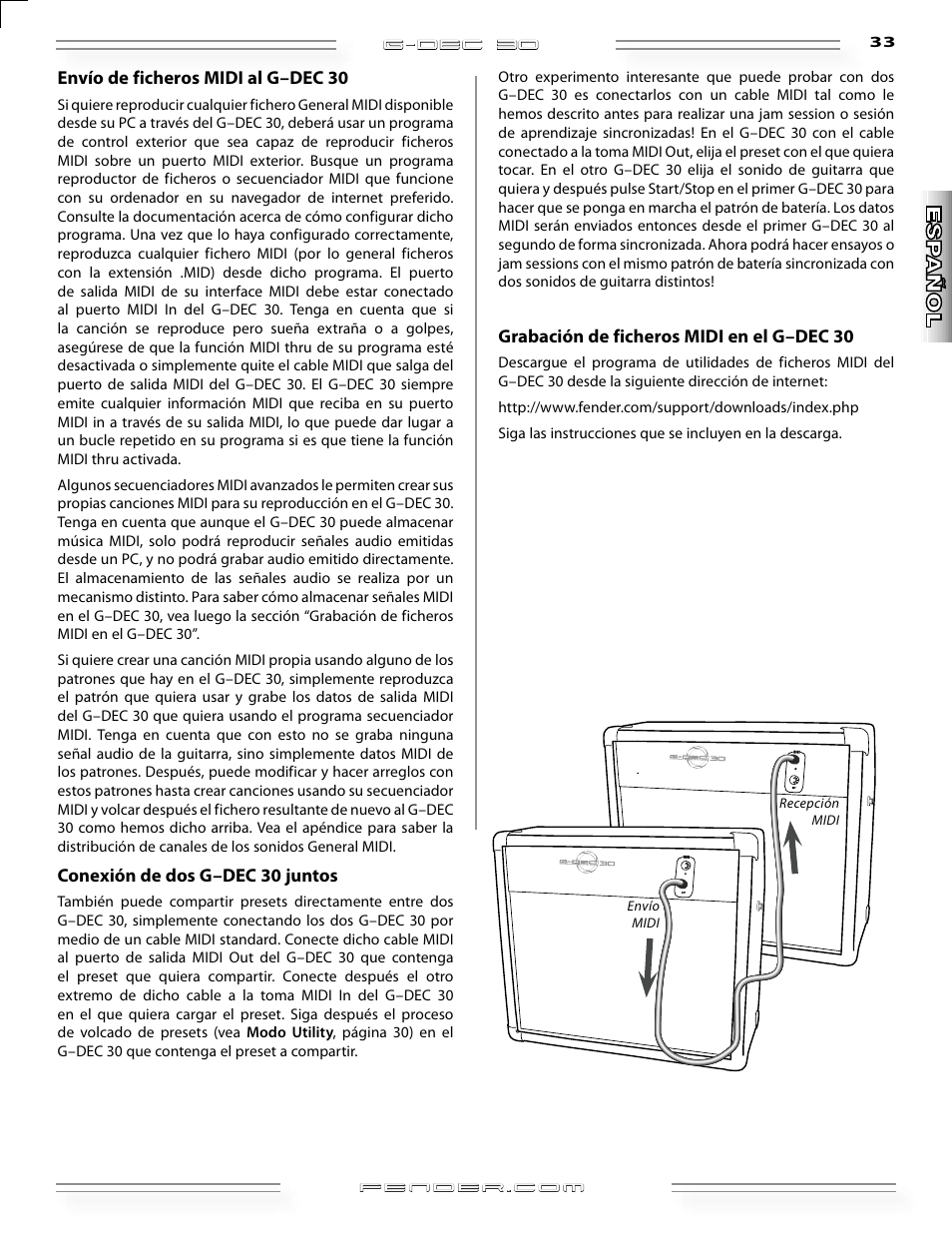 Fender G-DEC 30 User Manual | Page 33 / 128