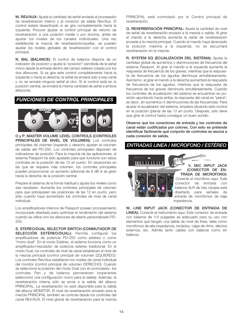 Fender Passport Portable Sound Systems PD-250 User Manual | Page 14 / 50