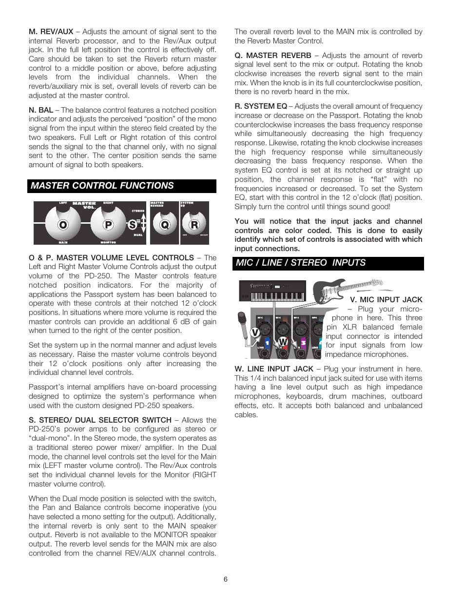 Fender Passport Portable Sound Systems PD-250 User Manual | Page 6 / 50