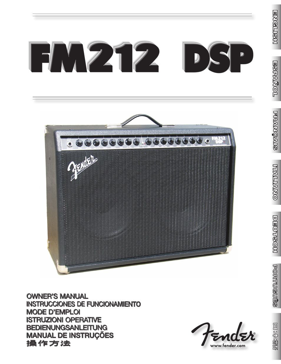 Fender FM 212 DSP User Manual | 20 pages