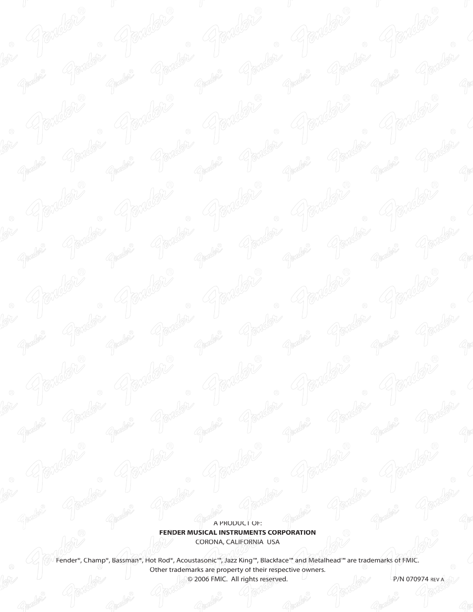 Fender FM 212 DSP User Manual | Page 20 / 20