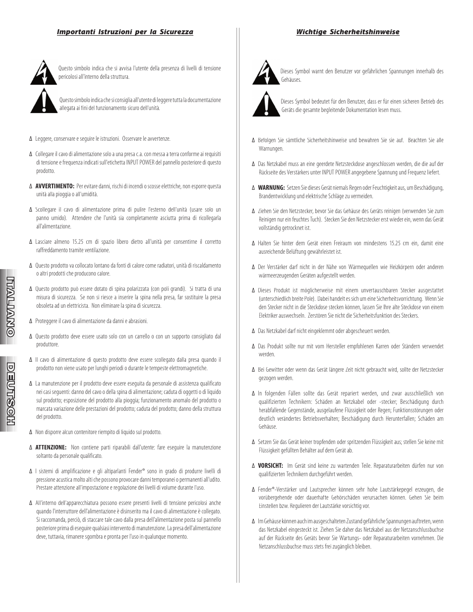 Fender FM 212 DSP User Manual | Page 4 / 20