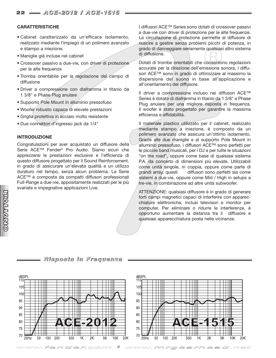 Fender ACE-1515 User Manual | Page 22 / 36