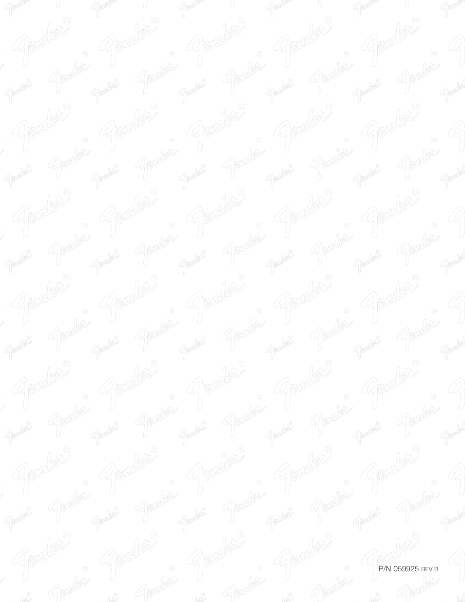Fender 810 Pro User Manual | Page 12 / 12