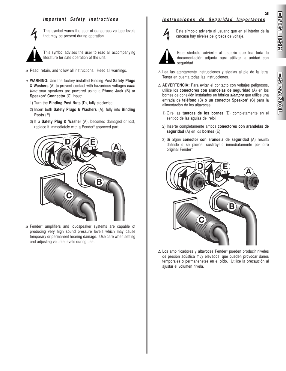 Ed a b c | Fender 810 Pro User Manual | Page 3 / 12