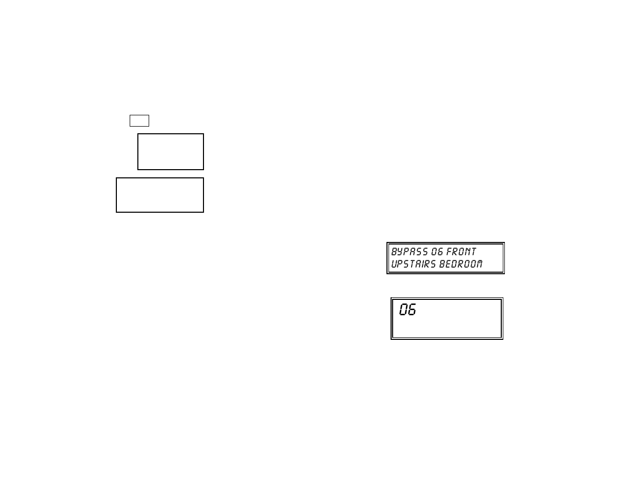 Bypassing protection zones, Bypass 06 front upstairs bedroom | First Alert FA142C User Manual | Page 14 / 44