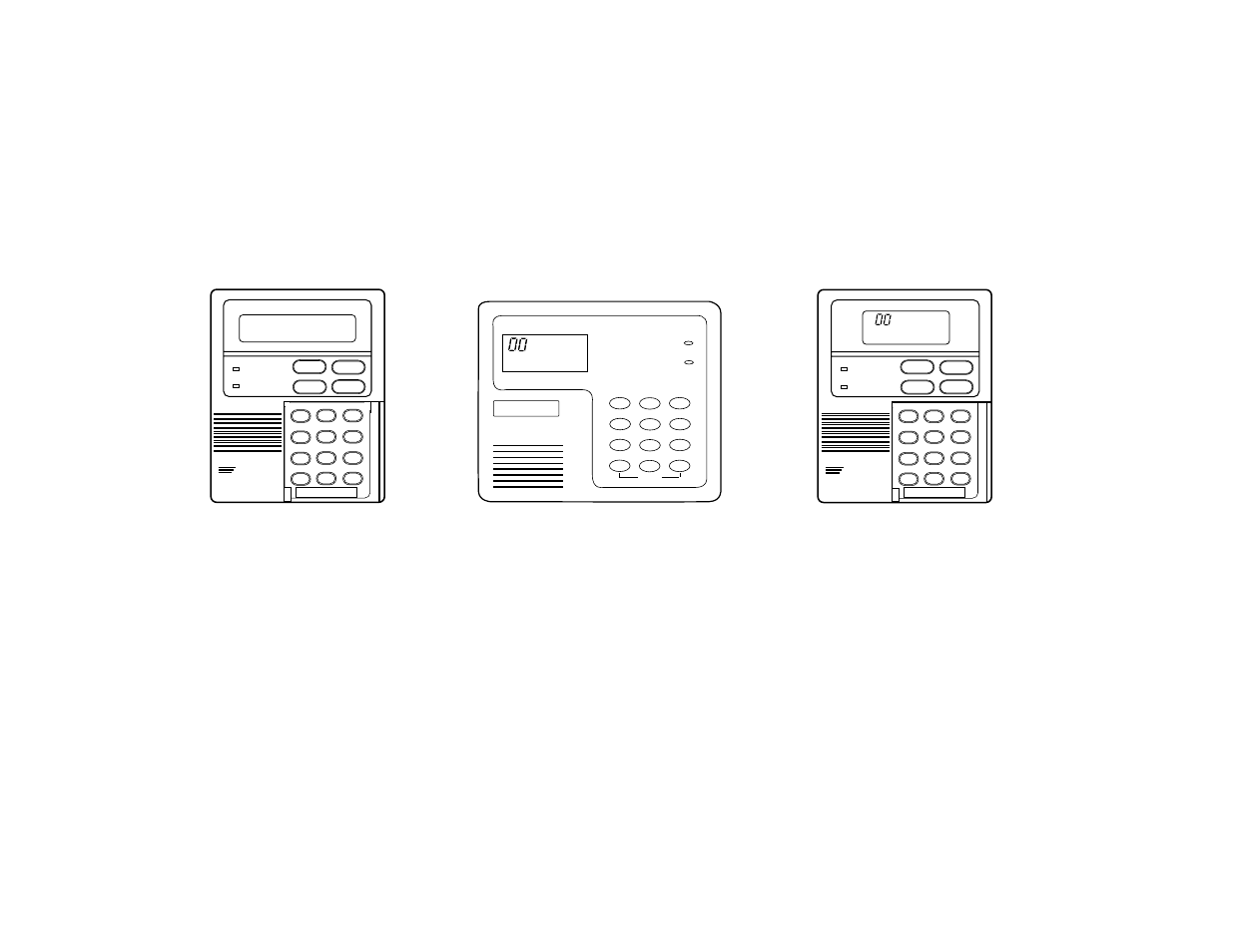 About the keypads, Keypads, With | Flip-down, Covers, Shown, Cover | First Alert FA142C User Manual | Page 7 / 44