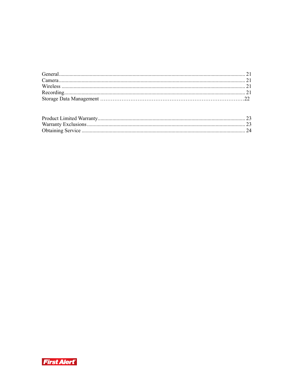 First Alert DW-702 User Manual | Page 4 / 28