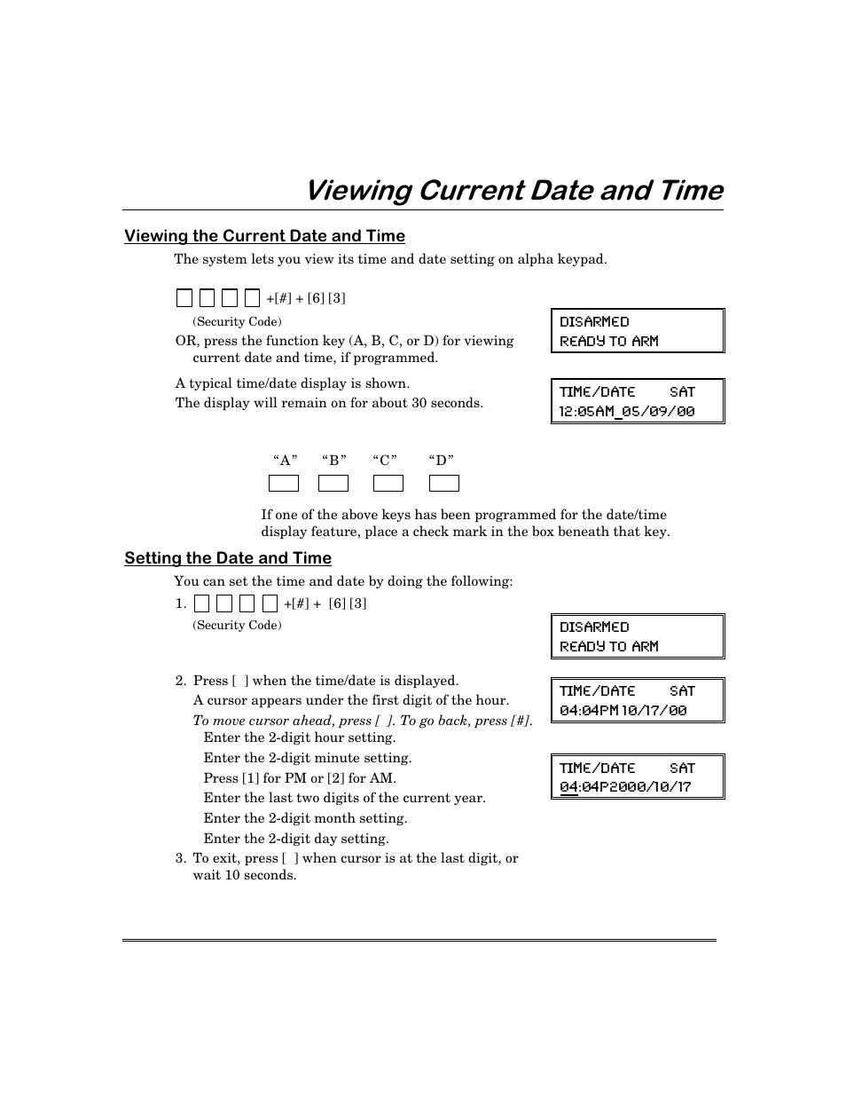9lhzlqj&xuuhqw'dwhdqg7lph | First Alert FA168C User Manual | Page 21 / 56