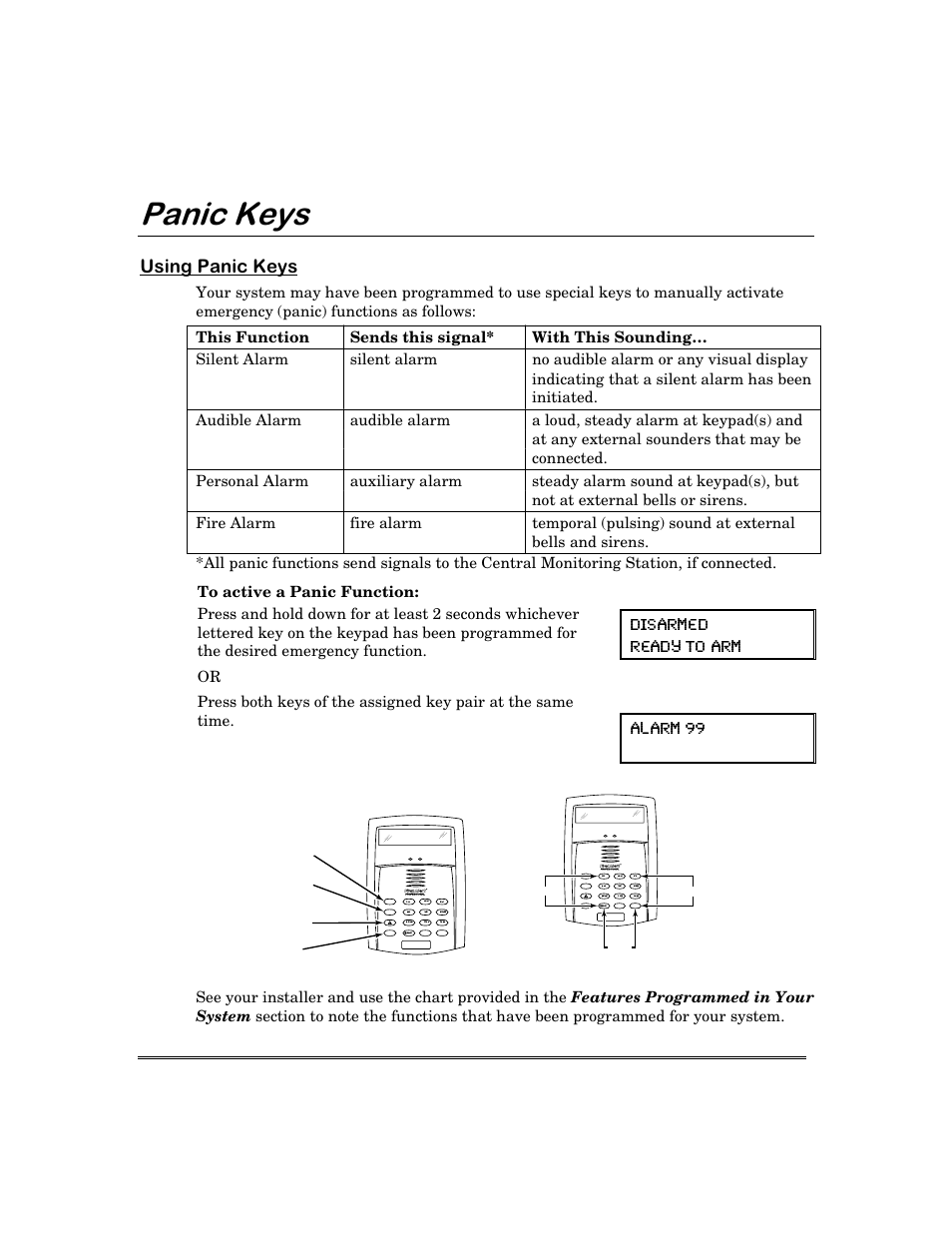 3dqlf.h\v, 8vlqj3dqlf.h\v, Ready r | Bypass, Chime, Stay, Test, Code, Away, Off max instant ready r | First Alert FA168C User Manual | Page 22 / 56