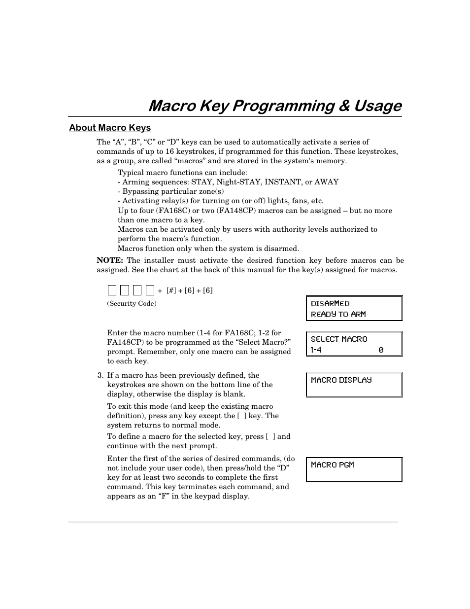 0dfur.h\3urjudpplqj 8vdjh | First Alert FA168C User Manual | Page 23 / 56