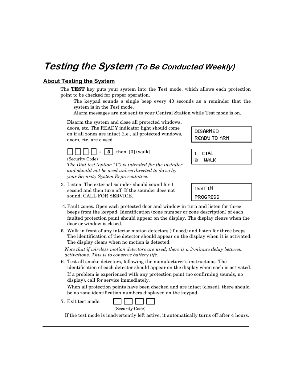 7hvwlqjwkh6\vwhp, 7r%h&rqgxfwhg:hhno | First Alert FA168C User Manual | Page 36 / 56