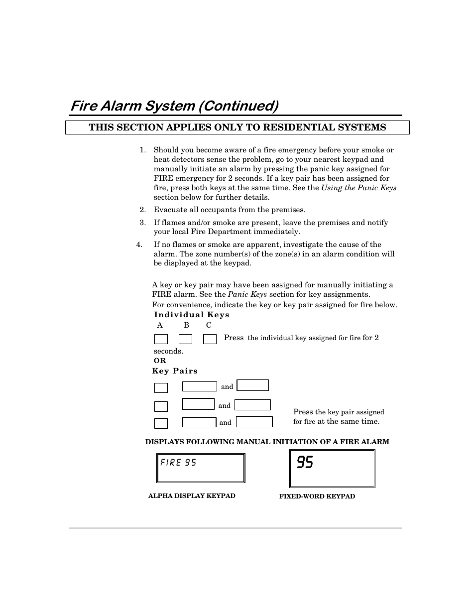 Luh$odup6\vwhp &rqwlqxhg | First Alert FA168C User Manual | Page 42 / 56