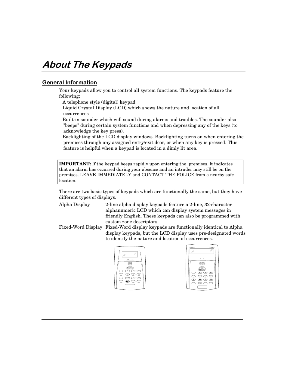 Erxw7kh.h\sdgv, Hqhudo,qirupdwlrq | First Alert FA168C User Manual | Page 8 / 56