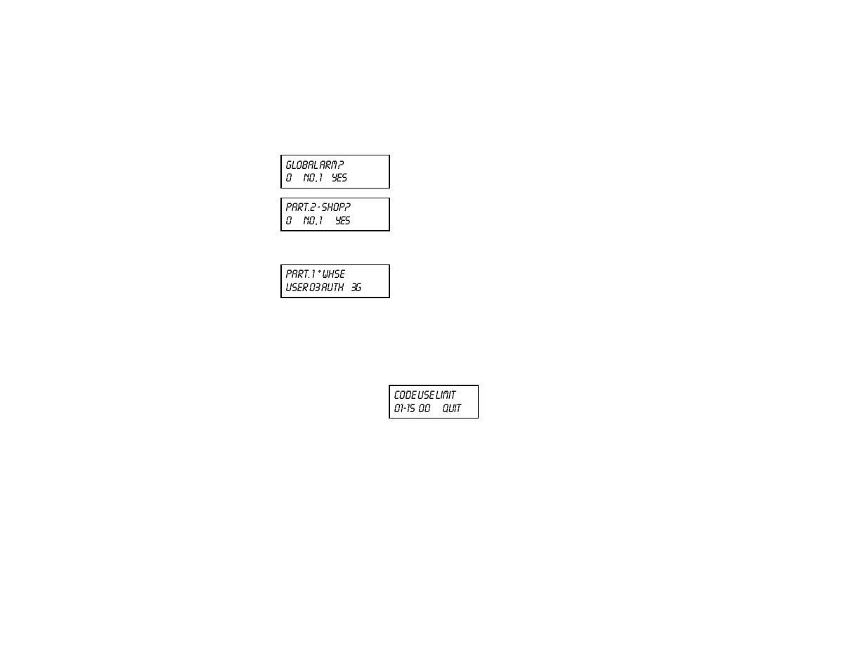 Security codes & authority levels | First Alert FA1220CV User Manual | Page 30 / 60