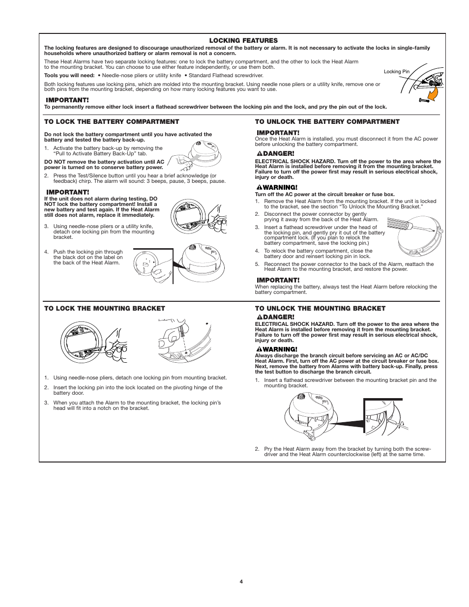 First Alert HD6135FB User Manual | Page 4 / 8