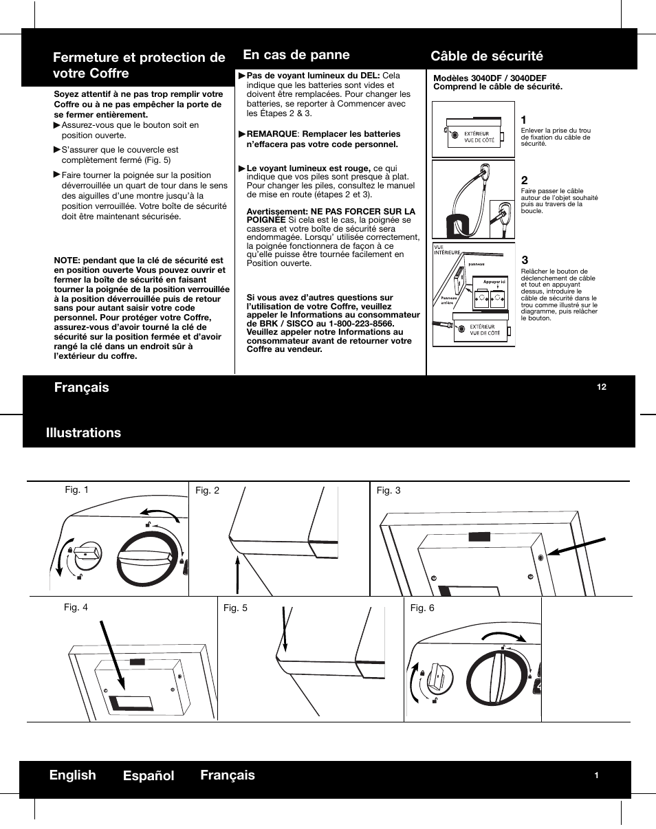 First Alert 3040DF User Manual | Page 3 / 8