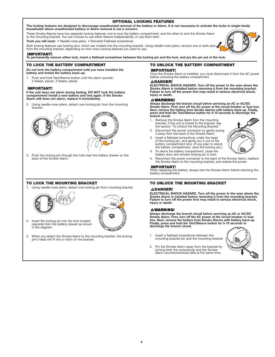First Alert SA520 User Manual | Page 4 / 7