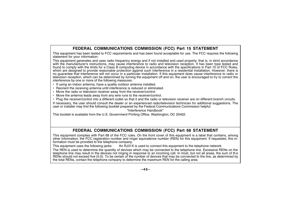 First Alert FA120C User Manual | Page 40 / 44