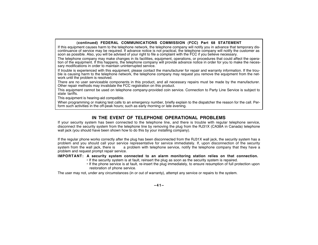 First Alert FA120C User Manual | Page 41 / 44