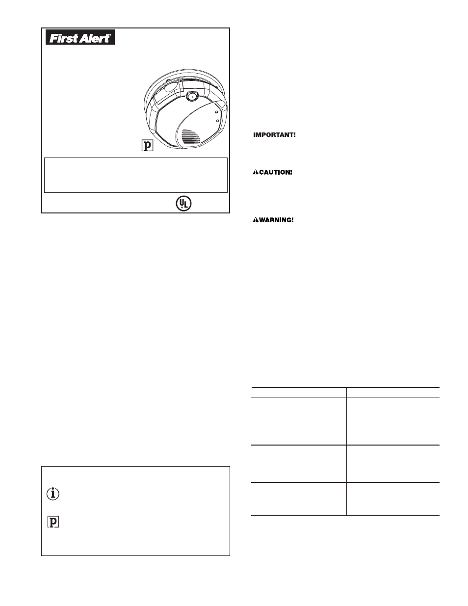 First Alert SCO7 User Manual | 7 pages