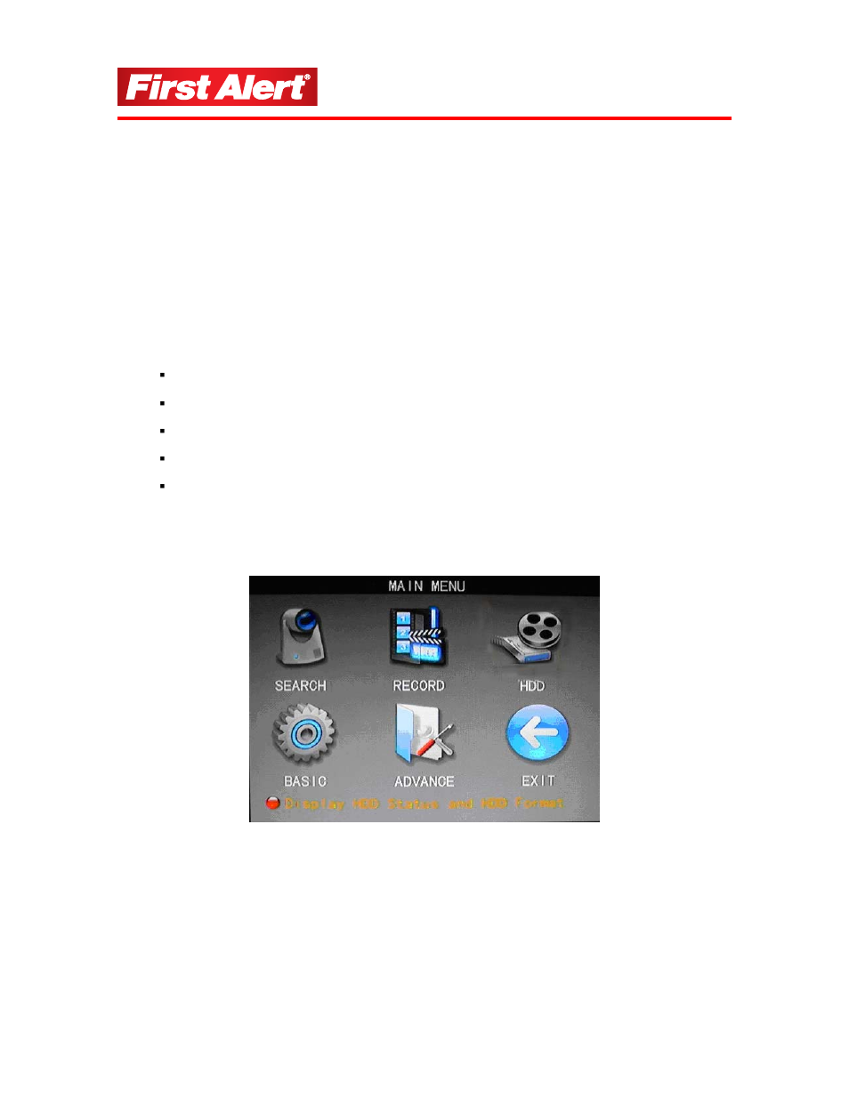 Operating menus | First Alert 1501 User Manual | Page 19 / 48