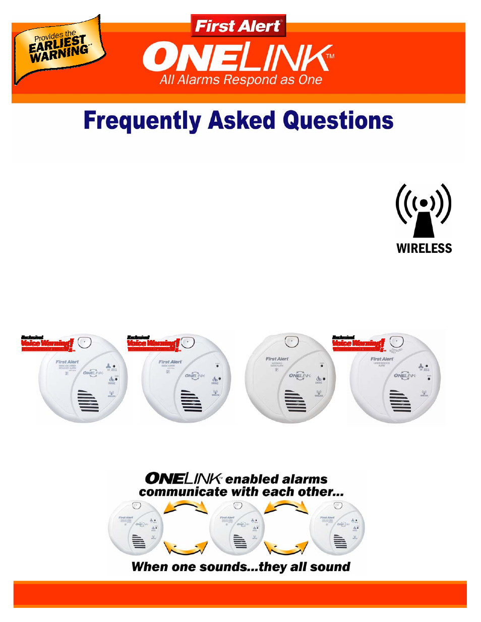First Alert ONELINK CM2837 User Manual | 9 pages