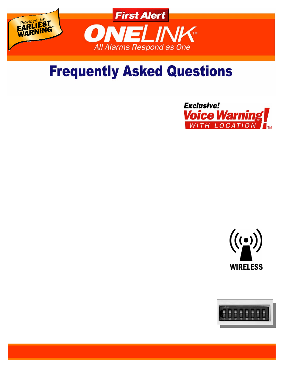 Wireless | First Alert ONELINK CM2837 User Manual | Page 2 / 9